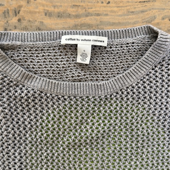 Cotton by Autumn Cashmere - Crochet Skull sweater. 100% Cotton. Size S - so cute - Picture 4 of 9